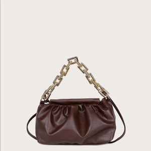 2 small purses with chain handle